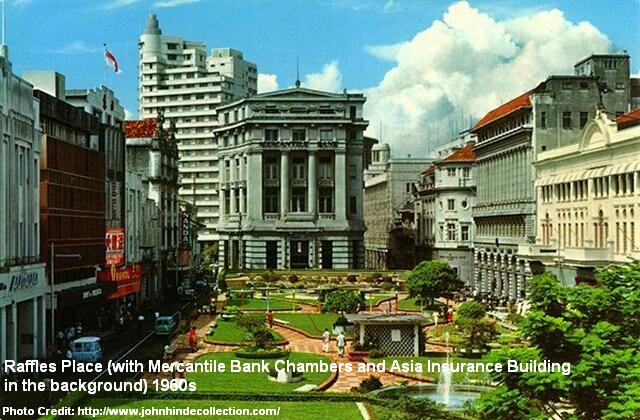 Raffles Place 1960s Remembersingapore.org  